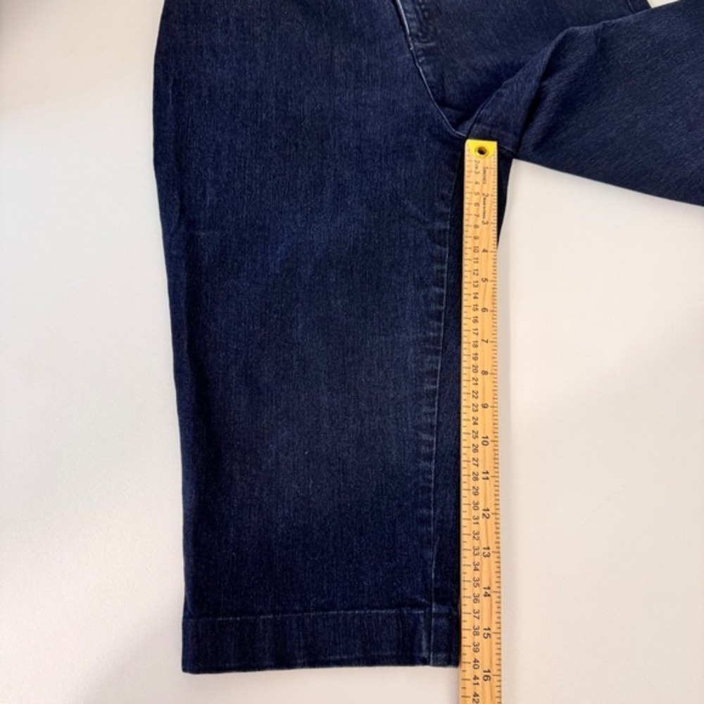 St. John's Bay Capri Jeans Women 10P Dark Wash Denim‎ Stretch Blue - Picture 7 of 12